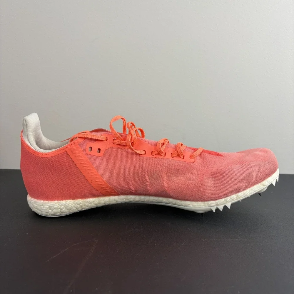 adidas Adizero Avanti TYO Track Spikes Mens Size 9 Pink Coral Silver Running